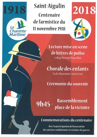11 novembre 2018-saint aigulin-place de la victoire-célébration centenaire de l'armistice